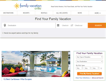 Tablet Screenshot of familyvacationcritic.com